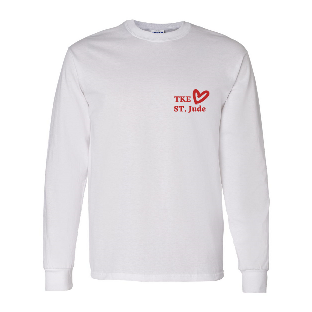 Lambda-Eta White Long Sleeve