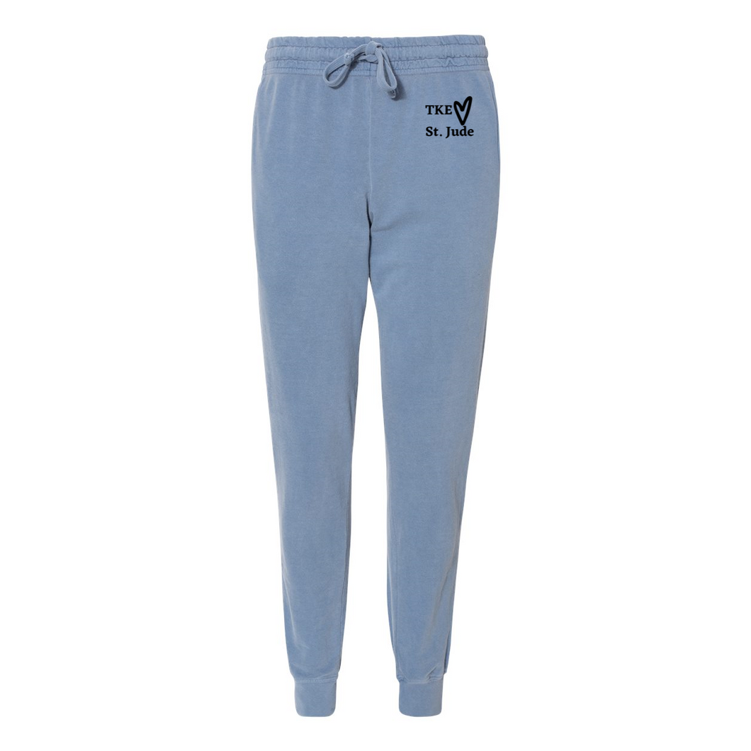 TKE Black Logo Jogger Pants