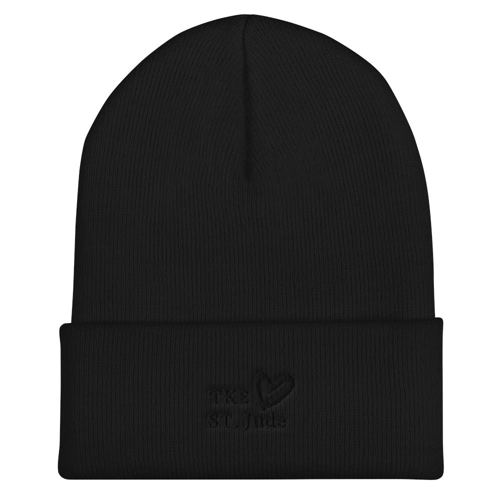 TKE Black Logo Beanie