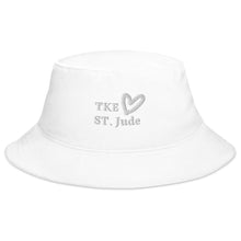 Load image into Gallery viewer, TKE White Logo Bucket Hat
